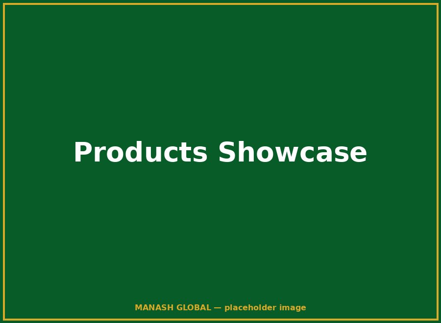 A selection of MANASH GLOBAL products